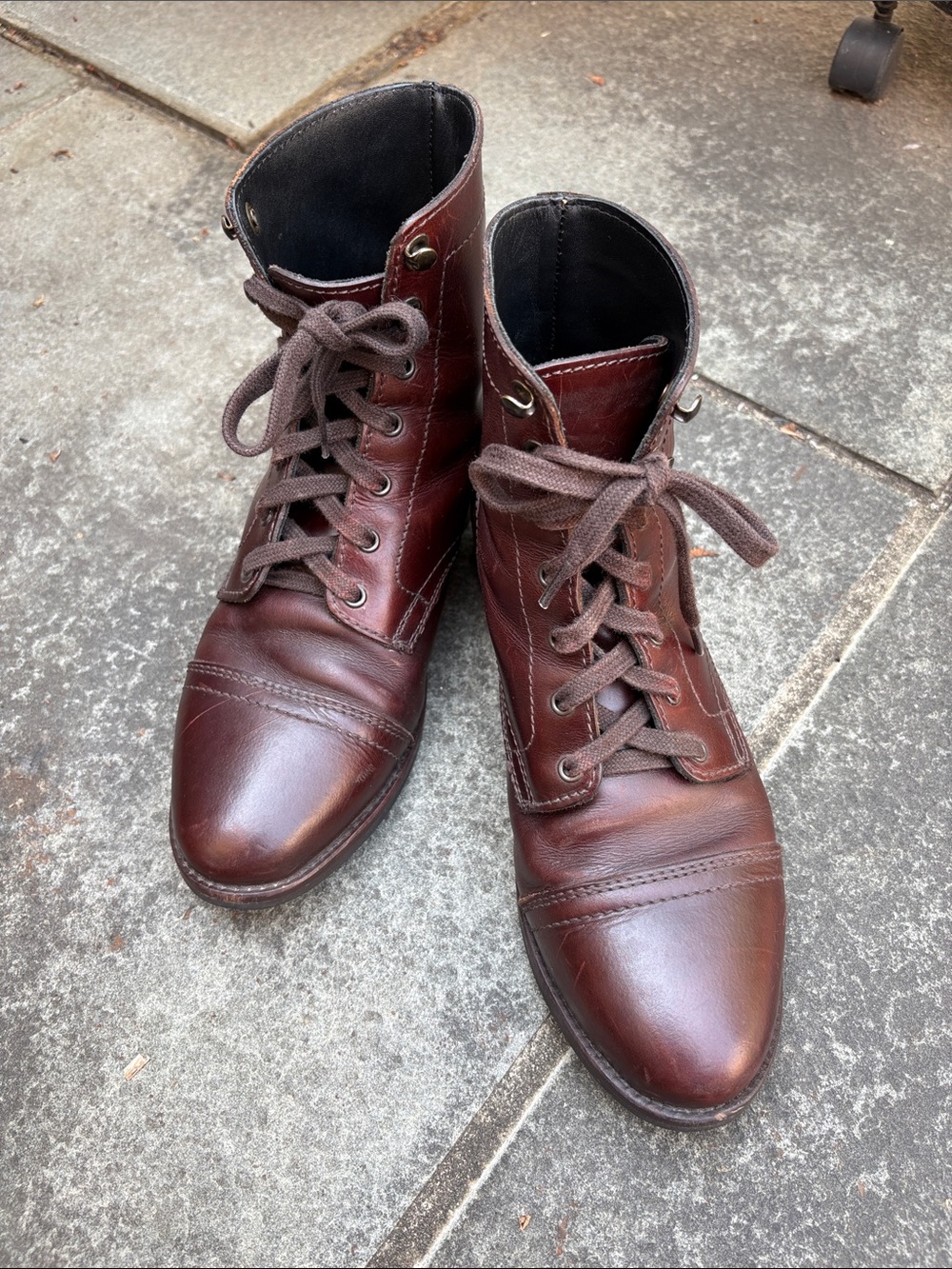 Thursday Captain Boots in brown leather, 8